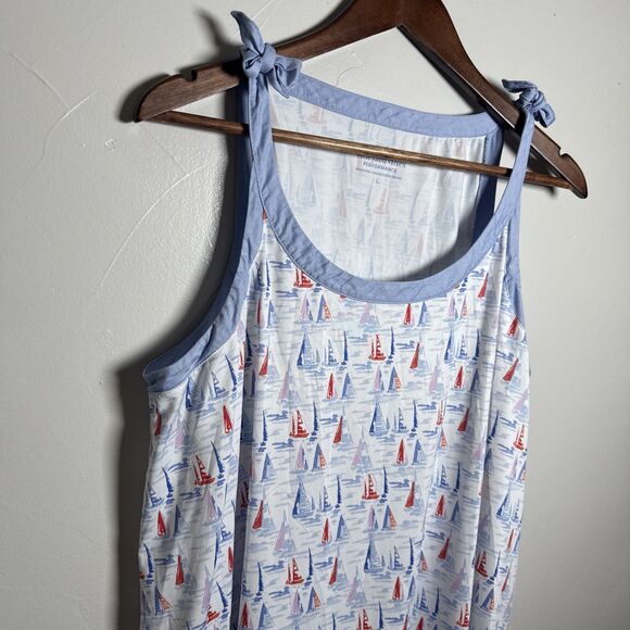 Vineyard Vines Performance Dress Sailboats Women's Size Large - Picture 4 of 14